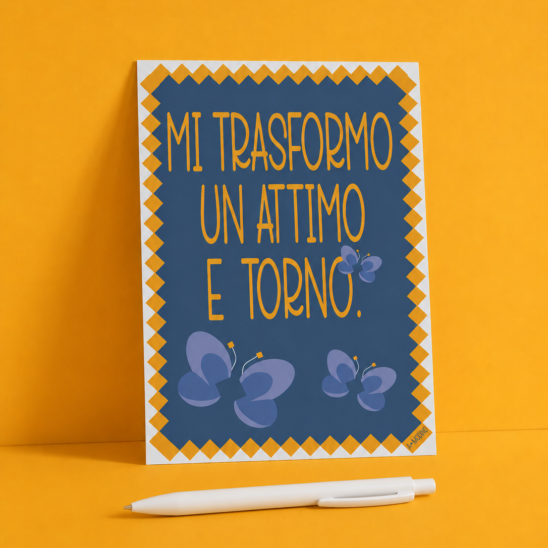 Cartolina - Bamboline e frasi