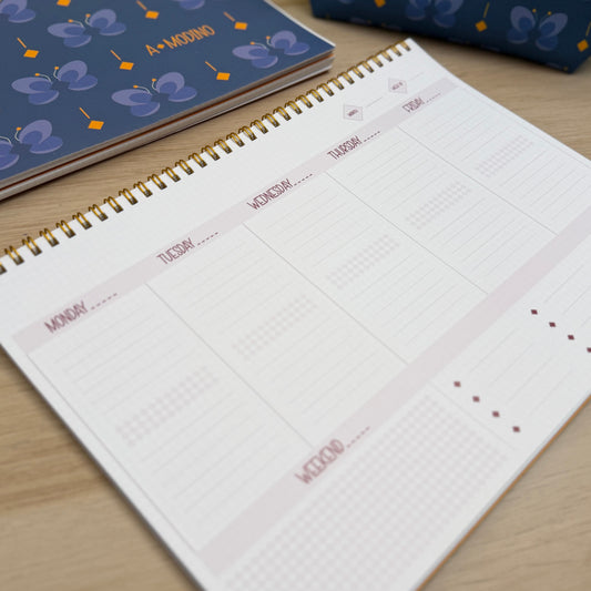 Planner settimanale A4 - Open date